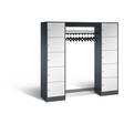 C+P Offene Garderobe Serie 8070, H1950xB1870xT480mm
