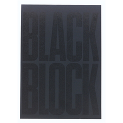 Black Block 70 Blatt mit gelbem Papier, liniert, DIN A4 21x29,7cm