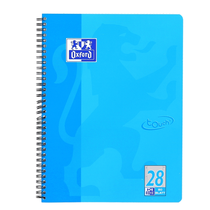 Oxford Touch Collegeblock, kariert, A4+, meerblau, 80 Bl. 90g / m² Optik Paper
