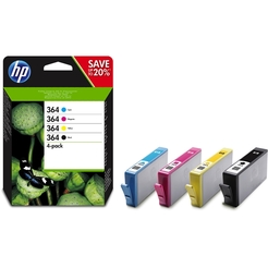 hp® Tintenpatrone Multipack N9J73AE 4x 364, je 1x sw, cy, mag, gb