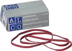 ALCO Gummibänder im Karton/750, rot, 130x4, Inh. 50g