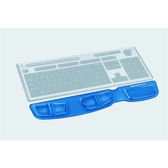 Fellowes® Tastatur-Handgelenkauflage Health-V Crystal