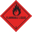 DR-Label Versandetikett DR653S1010 Kl.3 Flammable 100x100mm 500St.