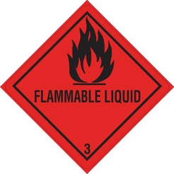 DR-Label Versandetikett DR653S1010 Kl.3 Flammable 100x100mm 500St.