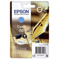 EPSON® Tintenpatrone T16224012 / 16, cyan/C13T16224012 3 ml