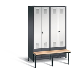 C+P Schwarz-Weiss-Spind Evolo, H1850xB1190xT815mm