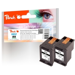 HP No. 652, bk, Twin-Pack, PI300-819 2 ink cartridge 2x11ml schwarz