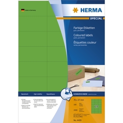 HERMA SPECIAL A4 Farbige Etiketten 100 Blatt / Packung