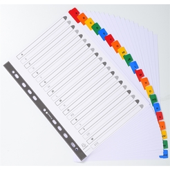 EXACOMPTA Register A-Z 20-teilig Narture Future 160g/1111E A4 w m. farbig.Taben