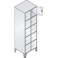 Fächerschrank 7035/5010 1850x610x500mm 8010-205 7035/5010
