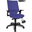 TOPSTAR® Bürostuhl Autosyncro mit Netzrücken, mit Armlehnen, blau