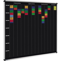 Ultradex Stecktafeln Planrecord /1013, 102 x 77 cm, 61 Bahnen, schwarz