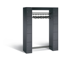 C+P Offene Garderobe Serie 8070, H1950xB1430xT480mm