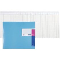 K+E Spaltenbücher /8611821-7132K40KL, blau, 32 Spalten,42,5x25,7cm,Inh.40Blatt