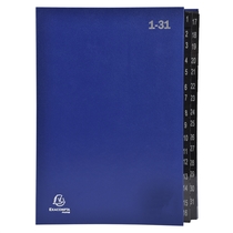 EXACOMPTA Pultordner/57042E 330 x 250 mm 1-31 32-teilig blau