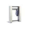 C+P Offene Garderobe Serie 8070, H1950xB1430xT480mm