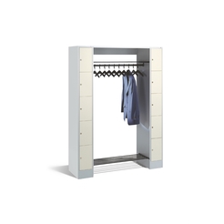 C+P Offene Garderobe Serie 8070, H1950xB1430xT480mm