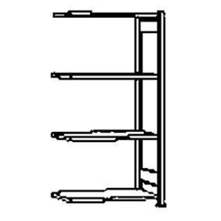 Steckregal AR 150 kg 2000x1000x800mm 5Böd verzinkt