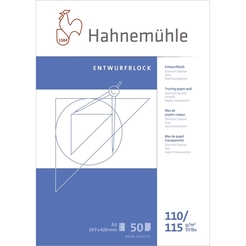 Hahnemühle Transparentblock - A3, 110/115 g/qm, 50 Blatt