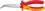 Knipex VDE-Flachrundzange mit Schneide, gebogen/ 2626200, 200 mm, rot/gelb