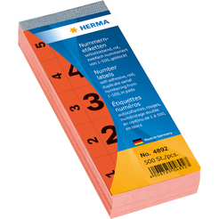 HERMA Anlage-Etiketten, Nummernblock 1-500