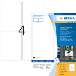 HERMA SPECIAL A4 Outdoor Folien-Etiketten weiß