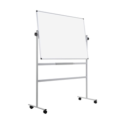 Bi-silque Whiteboard REVOLVER/QR0204 120x90cm Emaille mobil drehbar weiß