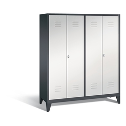 C+P Schwarz-Weiss-Spind Classic, H1850xB1590xT500mm