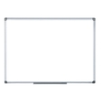 BI-OFFICE MA3815170 - Magnetisches Whiteboard Maya mit Aluminiumrahmen und Stahlrückseite, 120x120 cm, lackierter Stahl, Weiß