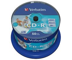 Verbatim CD-R Rohling 80min/43438 52x Inh. 50 CD auf Spindel