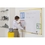 BI-OFFICE MA2215177 - Magnetisches Whiteboard Ultrabrite, 200x100 cm, lackierter Stahl, Weiß, Aluminiumrahmen, Gelb