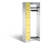 C+P Offene Garderobe Serie 8070, H1950xB740xT480mm, Korpus Lichtgrau, Fronten Schwefelgelb