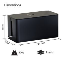 ACROPAQ ACM001 - Kabelbox Mini Schwarz