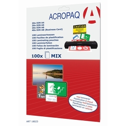 ACROPAQ Laminierfolienset 100x 80 mic