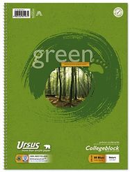 URSUS Collegeblock 80 Blatt, m.Umweltengel/608575010, liniert 27, 70g/qm, DIN A4