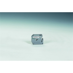 brother® Schriftbandkassette M, unlaminiert, 9 mm x 4 m, schwarz auf weiß