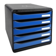 EXACOMPTA Bürobox iDERAMA/3097279D B 27,8 x H 27,1x T 34,7cm sw/glossy eisblau