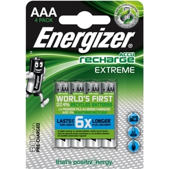 Energizer® Akkus Extreme/E300624401 Zylinder Micro AAA HR03 Inh. 4 Stk