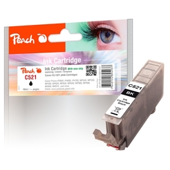 Peach XL-Tintenpatrone foto schwarz  kompatibel zu Canon CLI-521bk, 2933B001