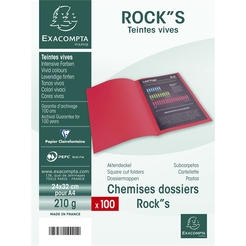 100er Packung Aktendeckel ROCK''S 210 24x32cm