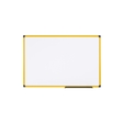 BI-OFFICE MA2215177 - Magnetisches Whiteboard Ultrabrite, 200x100 cm, lackierter Stahl, Weiß, Aluminiumrahmen, Gelb