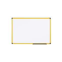 BI-OFFICE MA2215177 - Magnetisches Whiteboard Ultrabrite, 200x100 cm, lackierter Stahl, Weiß, Aluminiumrahmen, Gelb