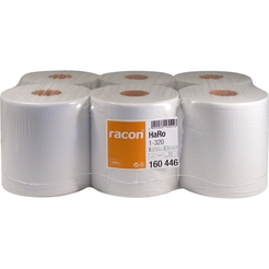 racon® Papierhandtuch 1-320R, Tissue (RC), 1lagig, auf Rolle, 20 cm x 320 m, weiß (6 Rollen)