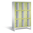 CP CLASSIC Fächerschrank, Fachhöhe 510 mm, mit Füßen, 9 Fächer, Breite 1200 mm Tür viridingrün