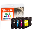 Peach Spar Pack Tintenpatronen kompatibel zu Ricoh GC31