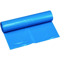 Müllsack stark, LDPE, 0,06 mm, 160 l, 530 x 470 x 1.100 mm, blau (100 Stück)