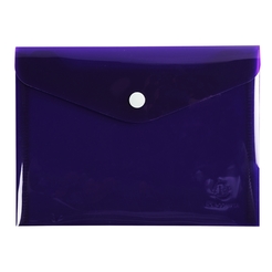 EXACOMPTA 34410E - Tasche mit Druckknopf Iderama aus PP