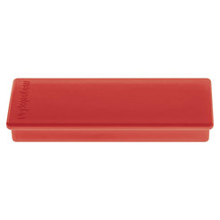 Rechteck-Magnet, BxLxH 19 x 54 x 8 mm, VE 60 Stk, rot