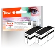 Peach Doppelpack XL-Tintenpatrone schwarz  kompatibel zu Canon PGI-1500, PGI-1500BK XL