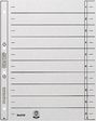 LEITZ Trennblätter/1654-00-85, grau, geöst, A4, 240x300mm, Inh. 100